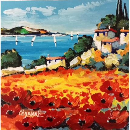 Peinture Couleurs de Provence par Cédanne | Tableau Figuratif Huile Paysages