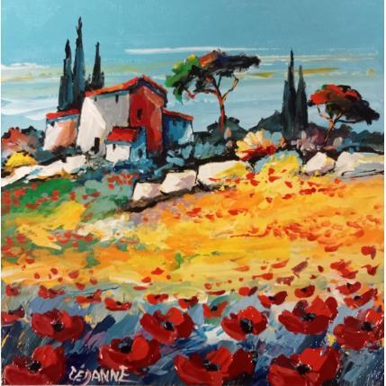 Peinture Mas Provençal par Cédanne | Tableau Figuratif Huile Paysages