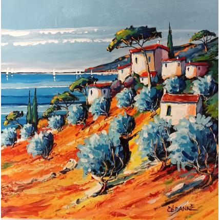 Peinture Les oliviers à Bormes-les-Mimosas par Cédanne | Tableau Figuratif Huile Paysages