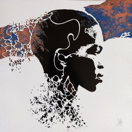 Peinture RUTHLESS par Louafi Valentine | Tableau Figuratif Papier Portraits