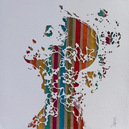 Peinture GLEE par Louafi Valentine | Tableau Figuratif Papier Portraits