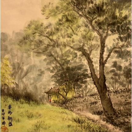 Peinture L'ombre lourde par Amblard Rui | Tableau Figuratif Aquarelle, Encre Paysages