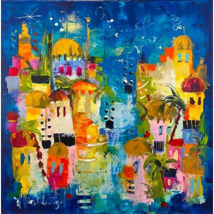 Peinture Sous le souffle du Sirocco par Bastide d´Izard Armelle | Tableau Abstrait