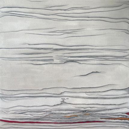 Peinture Carré Sablé II par CMalou | Tableau Matiérisme Sable Minimaliste