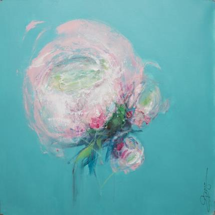 Peinture Renoncule par Bergues Laurent | Tableau Figuratif Acrylique, Aquarelle Nature