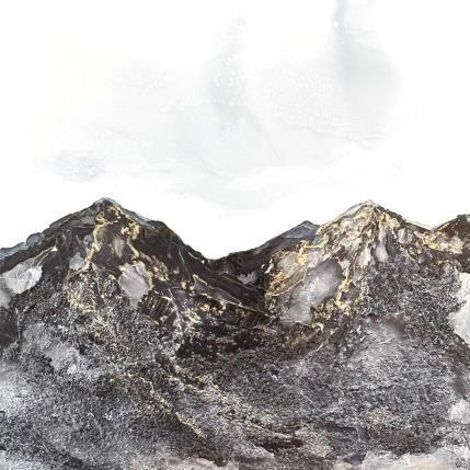 Peinture 1640 Poésie des Indes par Depaire Silvia | Tableau Abstrait Acrylique Minimaliste, Noir & blanc, Paysages