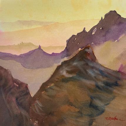 Peinture F2 101 par Seruch Capouillez Isabelle | Tableau Figuratif Aquarelle Nature, Paysages, Urbain