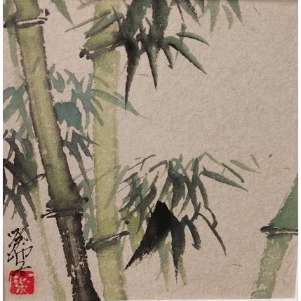 Painting Bambou by Yu Huan Huan | Painting Figurative Ink Nature