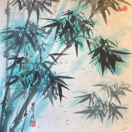 Peinture Bambou par Yu Huan Huan | Tableau Figuratif Aquarelle, Encre Nature
