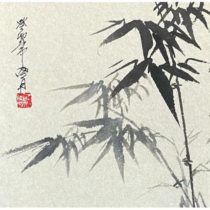 Painting Bamboo 2 by Yu Huan Huan | Painting Figurative Ink