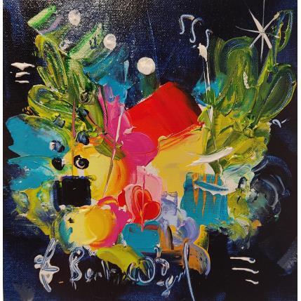 Peinture La clé des champs par Bastide d´Izard Armelle | Tableau Abstrait Acrylique Architecture, Paysages