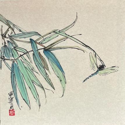 Peinture Dragonfly   par Yu Huan Huan | Tableau Figuratif Encre Animaux