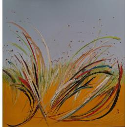 Pintura Les herbes folles por Fonteyne David | Pintura Figurative Oil Landscapes, Nature