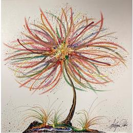 Painting Le soleil du coeur by Fonteyne David | Painting Figurative Acrylic