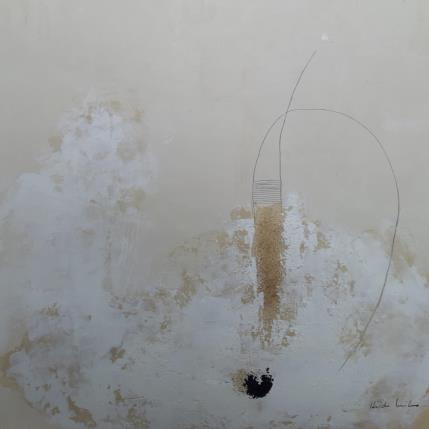 Painting abstract white C 88 by Wilms Hilde | Painting Abstract Acrylic, Gluing