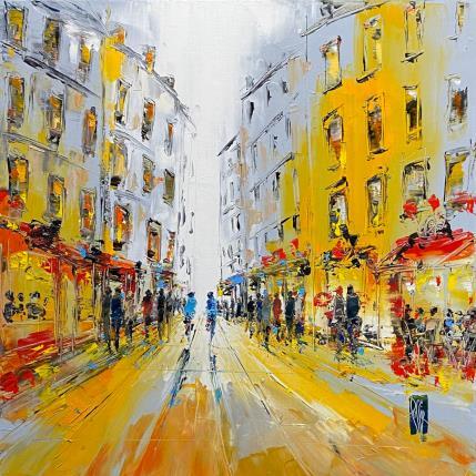 Peinture Passage en ville par Raffin Christian | Tableau Figuratif Huile Urbain