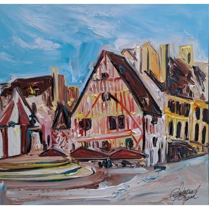 Painting Dijon, la force et la beauté by Fonteyne David | Painting Figurative Acrylic Urban