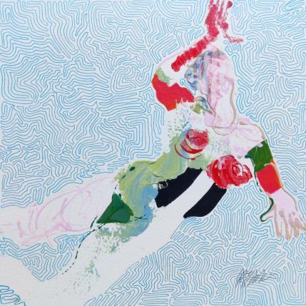 Peinture Sous l'eau par Cressanne | Tableau Figuratif Acrylique, Encre Nu