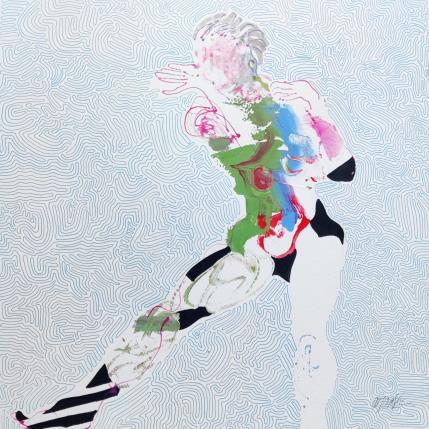 Peinture Baiser volé par Cressanne | Tableau Figuratif Acrylique, Encre Nu