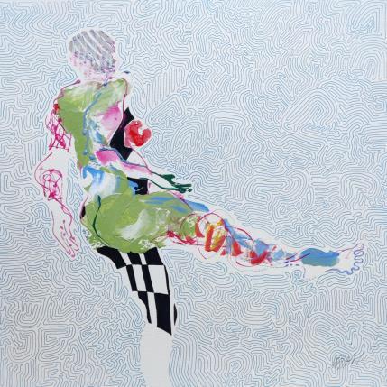 Peinture Ça tourne vite par Cressanne | Tableau Figuratif Acrylique, Encre Nu