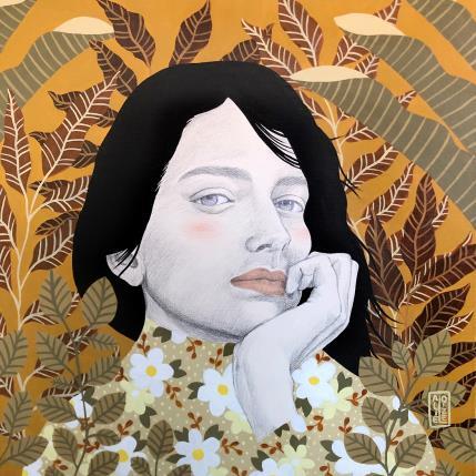 Peinture Anjali par Alie Loizel | Tableau Figuratif Acrylique Portraits