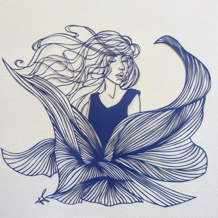 Peinture Vent d'ivresse  par Atalanta Vanessa | Tableau  Papier Icones Pop, Scènes de vie