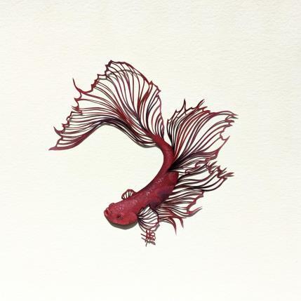 Peinture Combattant 12 par Atalanta Vanessa | Tableau  Carton, Papier Animaux, Marine, Nature