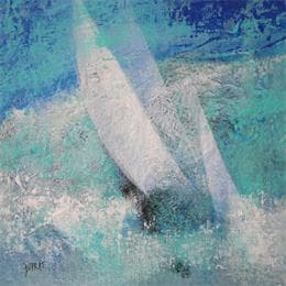 Pintura Régate por Duprat Françoise | Pintura Figurative Marine