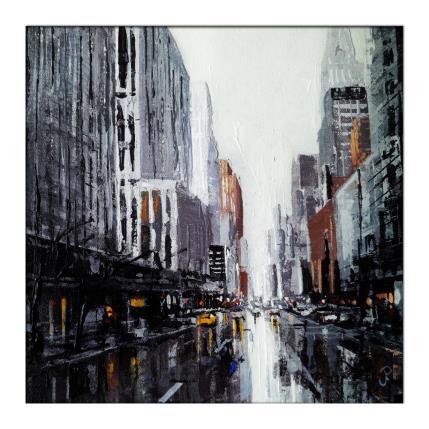 Peinture NYC 15 par Poumès Jérôme | Tableau Figuratif Acrylique Urbain