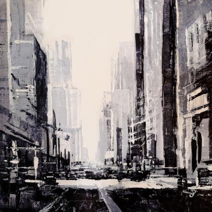 Peinture Sunny morning par Poumès Jérôme | Tableau Figuratif Acrylique Urbain