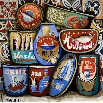 Peinture Latas par Villanueva Puigdelliura Natalia | Tableau Figuratif