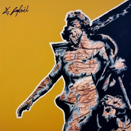 Painting 16h19 by André Raphaël | Painting Figurative Acrylic Pop icons, Portrait