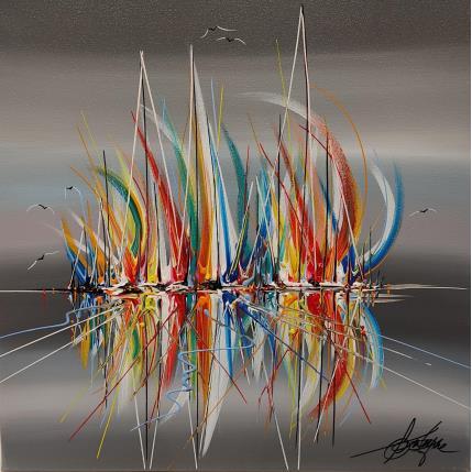 Peinture Les voiles flamboyantes par Fonteyne David | Tableau Figuratif Acrylique