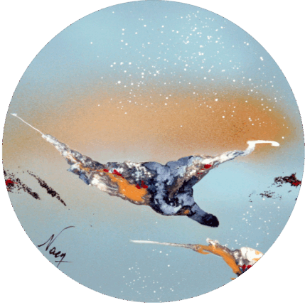 Peinture C2475 par Naen | Tableau Abstrait Acrylique, Encre