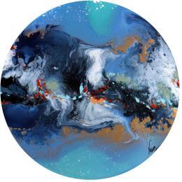 Peinture C2644 par Naen | Tableau Abstrait Acrylique, Encre