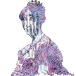 Painting Joséphine de Beauharnais by Schroeder Virginie | Painting Pop-art Acrylic Pop icons