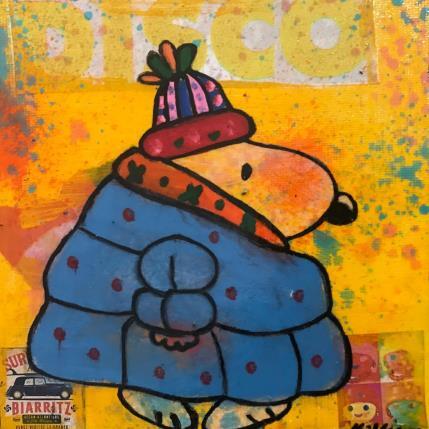 Painting snoopy cold by Kikayou | Painting Pop-art Graffiti Pop icons