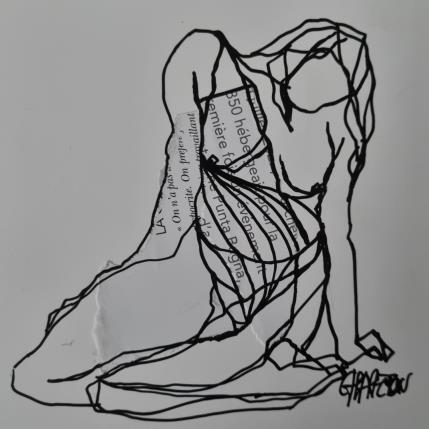 Peinture F1 Raison d'être 1 par Chaperon Martine | Tableau Figuratif Acrylique Nu