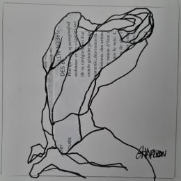 Painting F1 Raison d'être 2 by Chaperon Martine | Painting Figurative Acrylic Nude