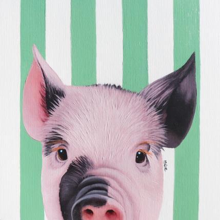 Peinture I SEE YOU 50 par Milie Lairie | Tableau Figuratif Huile Animaux, Nature