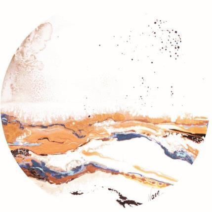 Peinture C2632 par Naen | Tableau Abstrait Acrylique, Encre Minimaliste