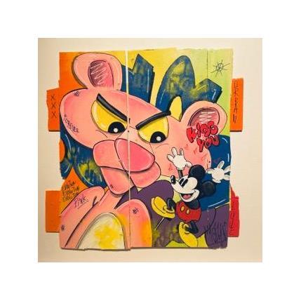 Pintura Kiss you por Molla Nathalie  | Pintura Pop-art Acrylic, Posca Pop icons