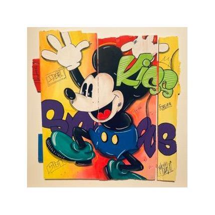 Peinture Kiss par Molla Nathalie  | Tableau Pop-art Acrylique, Posca Icones Pop