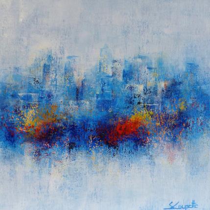 Peinture Blue Serenity par Coupette Steffi | Tableau Figuratif Acrylique Urbain