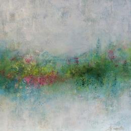 Painting Blissful Blossoms by Coupette Steffi | Painting Figurative Acrylic Urban