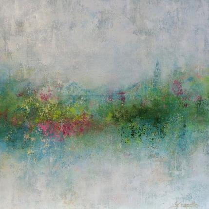 Peinture Blissful Blossoms par Coupette Steffi | Tableau Figuratif Acrylique Urbain