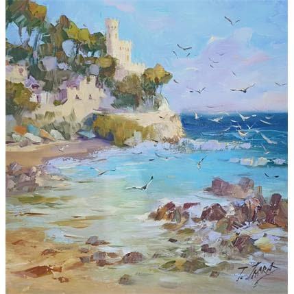 Peinture tossa de mar par Jmara Tatiana | Tableau Figuratif Huile Paysages