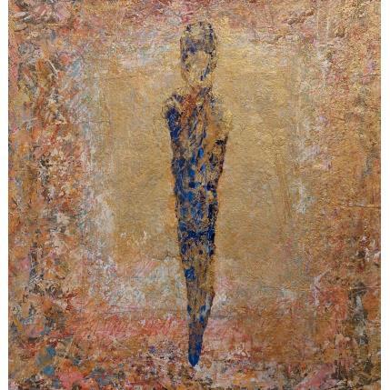 Peinture Chaman par Rocco Sophie | Tableau Art Singulier Acrylique, Collage, Sable