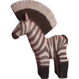 Sculpture Le zèbre par Roche Clarisse | Sculpture Figuratif Céramique, Raku Animaux