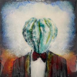 Peinture Vida Plantado par Bofill Laura | Tableau Figuratif Acrylique, Bois, Résine Portraits